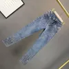 Kvinnor Jeans Fashion Denim Pants Woman Spring Fall Cotton Elastic Women Drilling Skinny Pencil Street Jean 230707