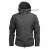 Erkek Ceketler Erkek Kamuflaj Polar Taktik Ceket Erkekler Su Geçirmez Softshell Windinger Kış Ordusu Kapşonlu Ceket Avı Kıyafetleri Z230711