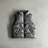 1:1 Trapstar jacket shooters gilet gray reflective high quality jacket men fashion coat embroidery tops