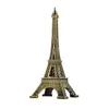 Decorative Objects Figurines 1pcs 5-25cm Paris Tower Metal Crafts Creative Souvenir Model Table Miniaturas Desk Ornaments Vintage Figurine Home Decor 230710