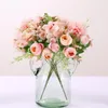 Decorative Flowers 2023 Artificial Bouquet Wedding Floristics Home Decoration Accessories Fake Plants Bride Holding