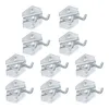 Kitchen Towel Hooks DRELD 10PCS Tool Hanging Hook Metal Display Rack Shop Good Shelf Thickening Hole Plate Household 50MM 230710