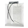 Housses de siège de voiture 1 ensemble de coussins chauffants Kit de chauffage automatique universel 12V blanc coussin en Fiber de carbone accessoires de commutateur rond