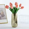 Decorative Flowers 10PCS Single Stem Tulip Artificial Flower Real Touch Bouquet Fake For Wedding Decor Home Garen