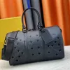 Tragbare Designer-Tasche mit großem Fassungsvermögen, Vintage-bedruckte Tragetasche für Männer und Frauen, Reisetasche mit Volllederprägung, klassische bedruckte Umhängetasche #22765