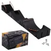 Novidade jogos mini conjunto de skate de dedo crianças kit de parque de skate de dedo faça você mesmo dedo skate montagem de brinquedo rampa acessórios skate traini 230710