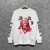 Mannen Truien Sweatshirts Casual Massaal Bone Patroon T-shirt Top Heren Sweatshirt Hoodie Japanse Koreaanse Streetwear O-hals Mannen Sweatshirt J230710