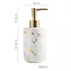 Bouteilles de stockage 2PCS 300ML Emulsion Creative Latex Distributeurs de savon liquide Set de salle de bain Noir Mat Blanc