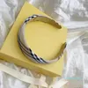 Brand Classic Women Headbands With Stripe Mix Colors Fashion Hair Hoops With Inner Label Luxury Headband no box