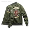 Men's Jackets Ma1 Bomber Jacket Dragon Embroidery Cargo Flight Suit Brand Jacket Spring Autumn Men's Coat 2023 HKD230710