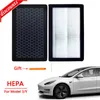 Nytt 2PCS luftfilter för Tesla Model 3 Model Y 2022 HEPA aktivt kol Luftfilter Luftkonditioneringsfilter Byte av filterelement