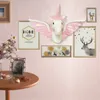 Plush Dolls Factory Wholesale INS Style Stuffed Animal Head Wall Decoration Lifelike Funny Printed Kids Bedroom Plushtoys Creative 230707