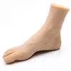 Sztuczne paznokcie męskie paznokcie praktyka stóp silikonowe stopy Model manekin człowiek fetysz do malowania stopami buty skarpety biżuteria wyświetlacz mężczyźni 4302