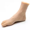 Unhas Postiças Masculinas Prática de Unhas Pés de Silicone Pés Modelo Manequim Homem Fetiche Para Footjob Pintura Sapatos Meia Exibição de Jóias Homens 4302