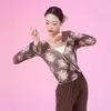 Sahne Giyim Klasik Dans Üstleri Kadınlar Uzun Kollu Dansçı Uygulama Peri Kostüm Festivali Giyim Çin JL4419