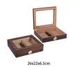 Humidor per sigari da viaggio portatile Scatola per sigari in legno con umidificatore Igrometro Humidors Custodia per sigari Misuratore di umidità Dispositivo idratante