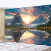 Tapisseries Dôme Caméras Beau Paysage De Vague Imprimé Grande Tapisserie Murale Tenture Murale Tapisseries Mur Art Nature Paysage Chambre Salon