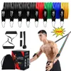 Bandes de résistance Corde de traction en latex Bandes de fitness élastiques Équipement de gymnastique pour la musculation à domicile Musculation Musculation Expander Ensemble de bandes de résistance HKD230710