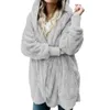 Cappotti Moda Inverno Caldo Donna Moda Cappotto con cappuccio in pelliccia sintetica Cardigan peloso Outwea peloso