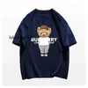 New 2023 Men's T-Shirts Luxury Brand Bear Print Summer Cotton Oversized Mens T Shirt Graphic Women's mens Vintage Tees Cloes Free Shipping t-shirt