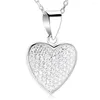 Chaînes IJS0001 Standard 925 Infinity LOVE Coeur Collier Plaqué Forme Bijoux pour Femmes