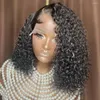 13x6 Short Curly Bob Wig Lace Front Human Hair Wigs Brazilian PrePluck Loose Deep Wave Frontal For Women Water