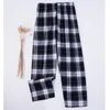 Erkekler 2023 Moda Erkekler Ekose Sıradan Baskı Pamuk Pijama Dipleri Tatlı iç çamaşırı Salonu Yiyecek Yaz Erkek Nightwear Pijama Pantolon