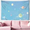 Arazzi Moon Tapestry Wall Hanging Flower Wall Tappeti Dormitorio Decor Starry Sky Room Decor Soggiorno Camera da letto Arazzi R230710