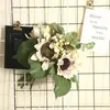 Fleurs décoratives tournesol Simulation Bouquet décoration de la maison ornements en soie artificielle mariage tenant fleur plante mur faux
