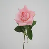 Decorative Flowers 77cm Artificial Real Touch Austin Rose Branch Stem Latex Simulation Silicone Home Wedding Decor