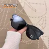 Мода Чепные солнцезащитные очки Новая большая квадратная рама с высококачественными цепными очками CH0780 для женщин летом с оригинальной коробкой правильной версии высокое качество