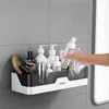 Portaspazzolini Adesivo Mensola da bagno Organizzatore Porta shampoo a parete Portaoggetti Accessori da cucina 2 colori 230710