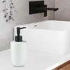 Storage Bottles Ceramic Pump Soap Dispenser Empty With Refillable Bottle For Bathroom Toilet Home Kitchen El