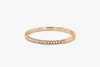 Simple Fashion Wedding Rings Sparkling Jewelry 925 Sterling Silver Rose Gold Fill Pave White Sapphire CZ Diamond Gemstones Party Women Engagement Band Ring Gift