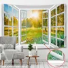 Tapestries Forest Avenue Outside The Window Printed Tapestry Decorative Tapestry Home Decor Big Wall Hanging Blanket