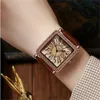 New online red Tiktok watch of the same model Women's diamond inlaid waterproof belt Women's watch WeChat popular