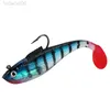 Baits Lures ALASICKA 5/8.5/11.5CM Head Soft Bait T tail Wobbler Fishing Lure Pesca Carp Bass Artificial Rubber Bait Swimbait Fishing Tackle HKD230710