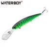 Esche Esche WATERBOY Deep Diving Jerkbaits 12cm 20g Wobbler Walleye Deep Diver Pesca artificiale Esche rigide Richiamo di pesca HKD230710