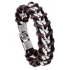 Charm Bracelets NIUYITID Retro Alloy Chain Rope Braided Bracelet For Women Men Special Birthday Present