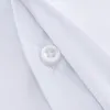 Męskie koszule Męskie Klasyczny Francuski Mankiety Jednolity Sukienka Koszula Zakryta plisa Formalny Biznesowy Standardowy krój Długi rękaw Praca biurowa Białe koszule 230710