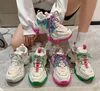 女性分厚いスニーカー通気性プラットフォームスポーツシューズレースアップ厚底カジュアルシューズ Zapatillas Mujer ブーツ