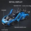 Diecast Model 2088PCS Night Legend 1 10 McLaren GTR Sport Car Building Blocks MOC Famous Speed Vehicle Figures Bricks Toy Gift For Kids Boy 230710