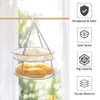 Hangers Hanging Mesh Clothes Drying Basket Single Double Layer Flat Net Laundry Blouse Anti-deformation Home Accessories Tools