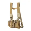 Giacche da caccia Gilet tattico militare pettorale con tasche Accessori da tiro regolabili per allenamento Gilet per Cs Wargame Army