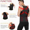 Men's Body Shapers Mens Slimming Body Shaper Chest Compression Shirts Gynecomastia Abdomen Slim Vest Tummy Control Shapewear Waist Trainer Corset 230710