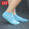 Men's Socks 5 Pairs/lot Cotton Toe Five Finger Compression Crew No Show Athletic Ankle For Running Sox