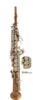 Senior professional soprano Bb nickel-plated saxophone soprano saxophone