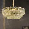 Подвесные лампы Современные светодиодные хрустальные потолочные люстра