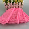 Baking Moulds Rose Flower Sugar Flipping Silicone Mold Chocolate Decorative Texture Cake Edge Wedding Celebration