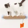 Haustier Katze Sisal Wetzkralle Spielzeug Saugnapf Typ Katze Kratzbaum mit Katzenspielzeug